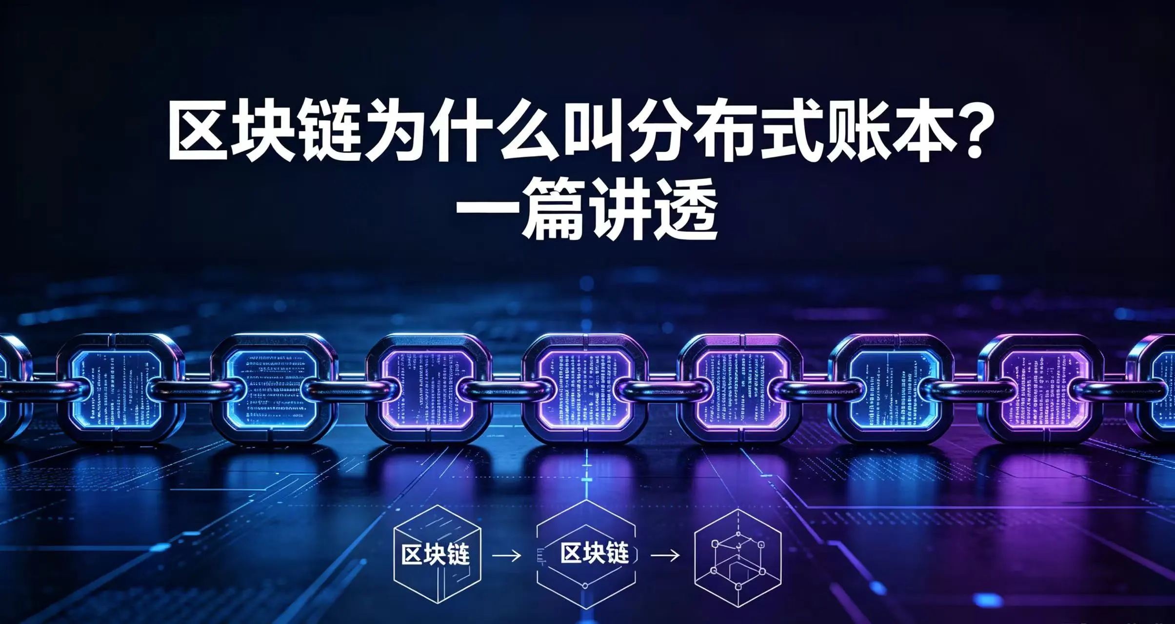 区块链为什么叫"分布式账本"？一篇讲透