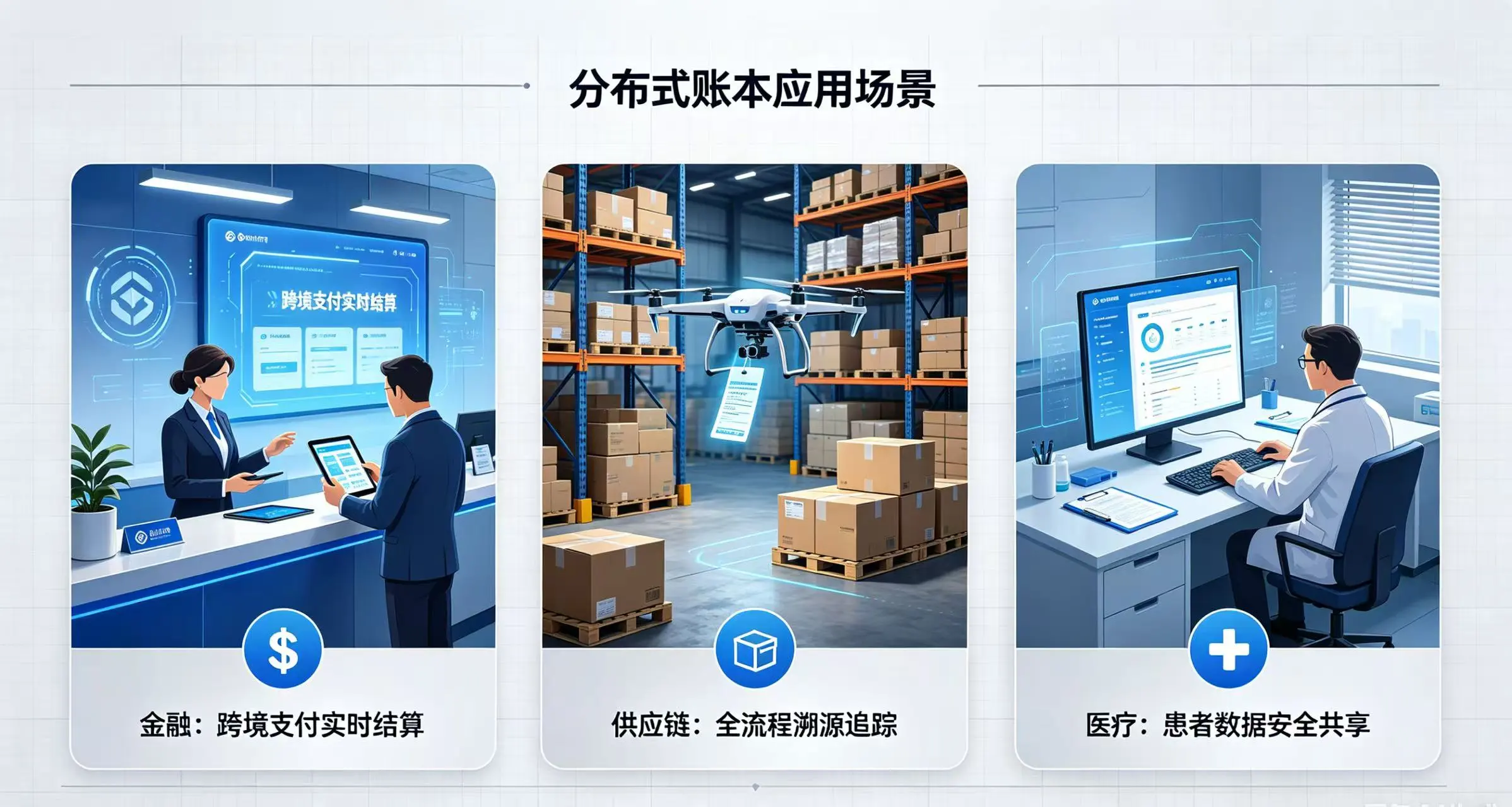 2026 年分布式账本落地应用场景展示。 2026 年分布式账本落地应用场景展示。