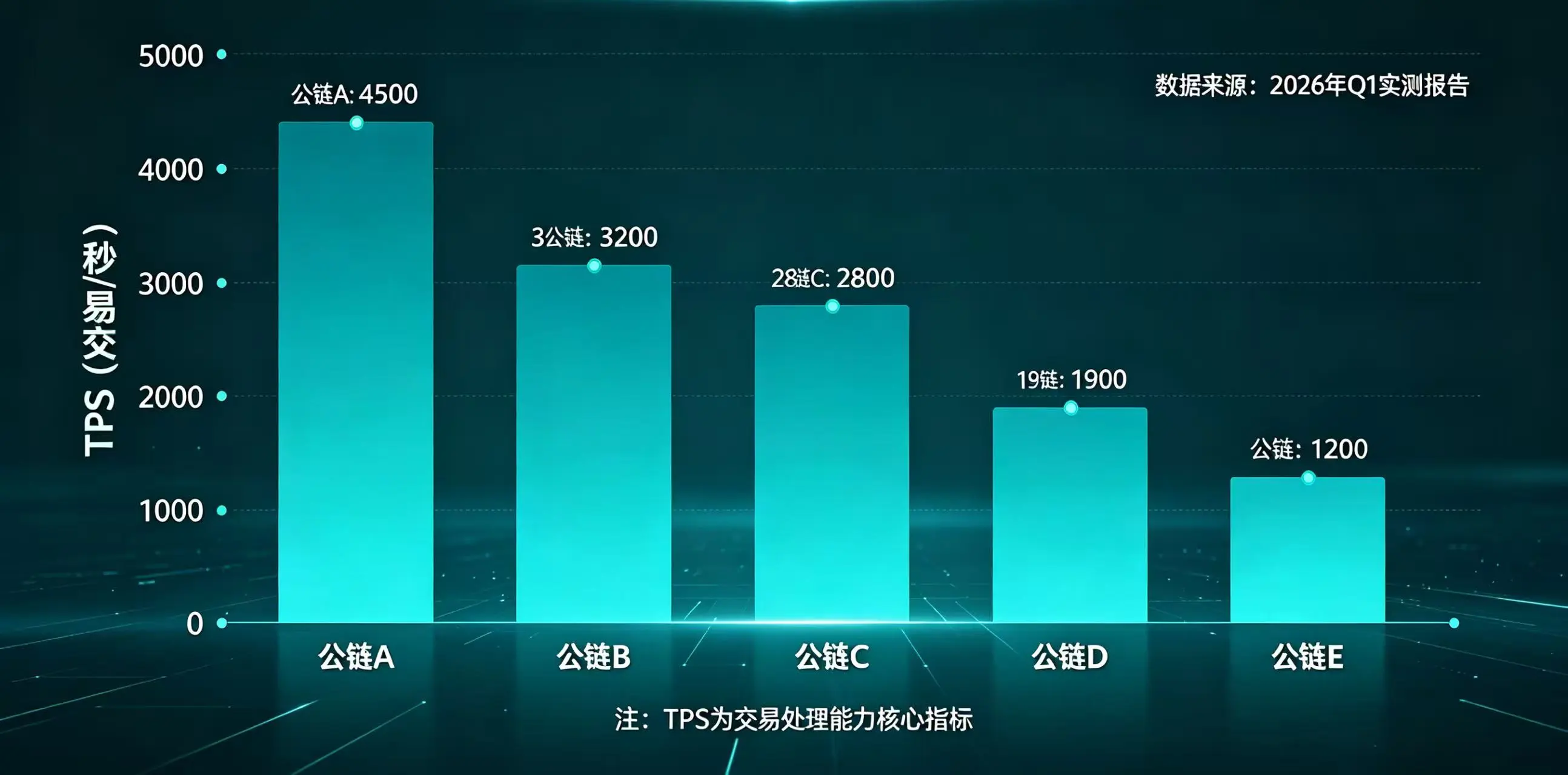 主流公链 TPS 实测数据对比,展示不同公链交易处理能力差异 主流公链 TPS 实测数据对比,展示不同公链交易处理能力差异