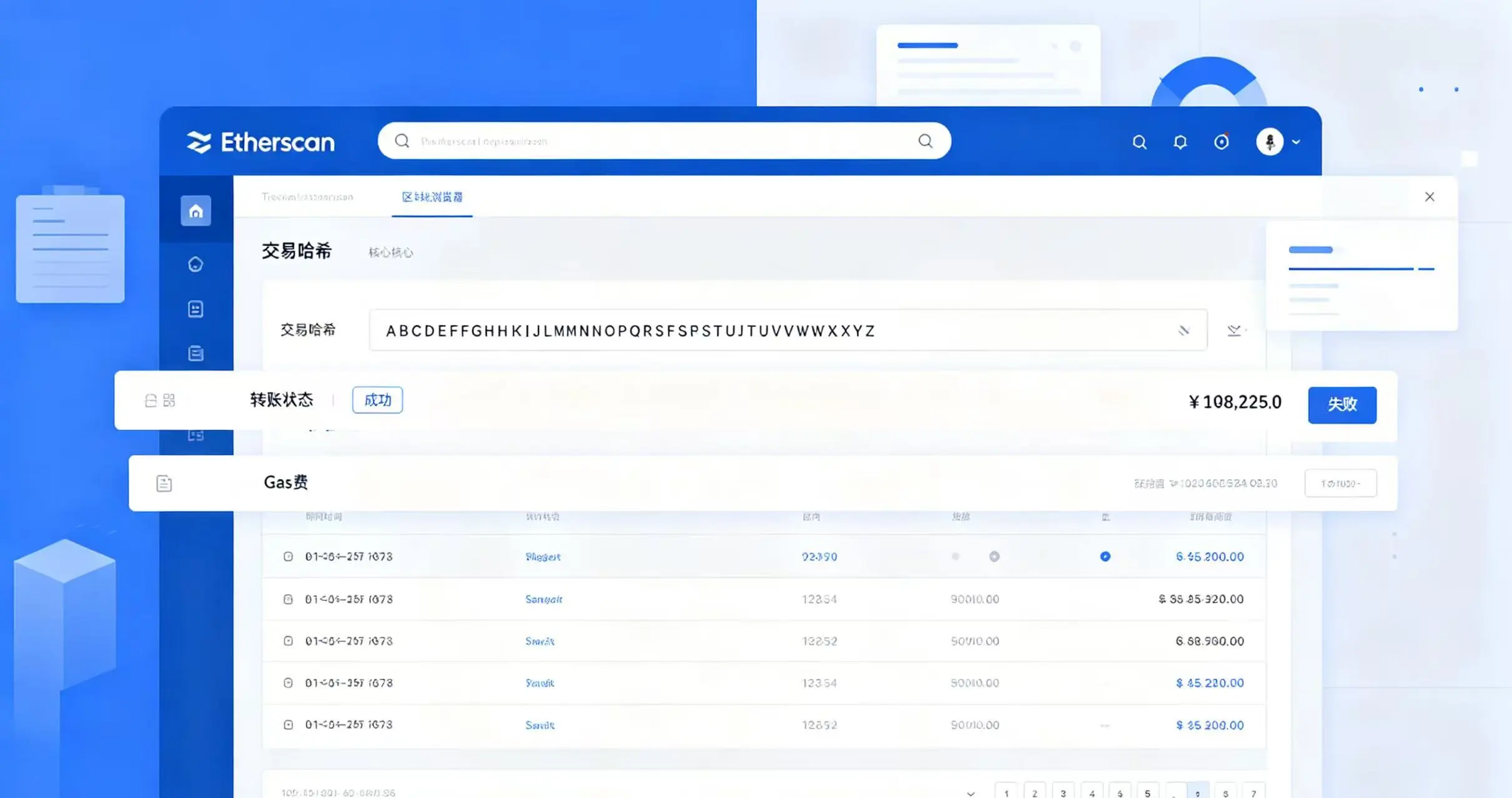 Etherscan 交易查询页面,展示交易核心信息 Etherscan 交易查询页面,展示交易核心信息