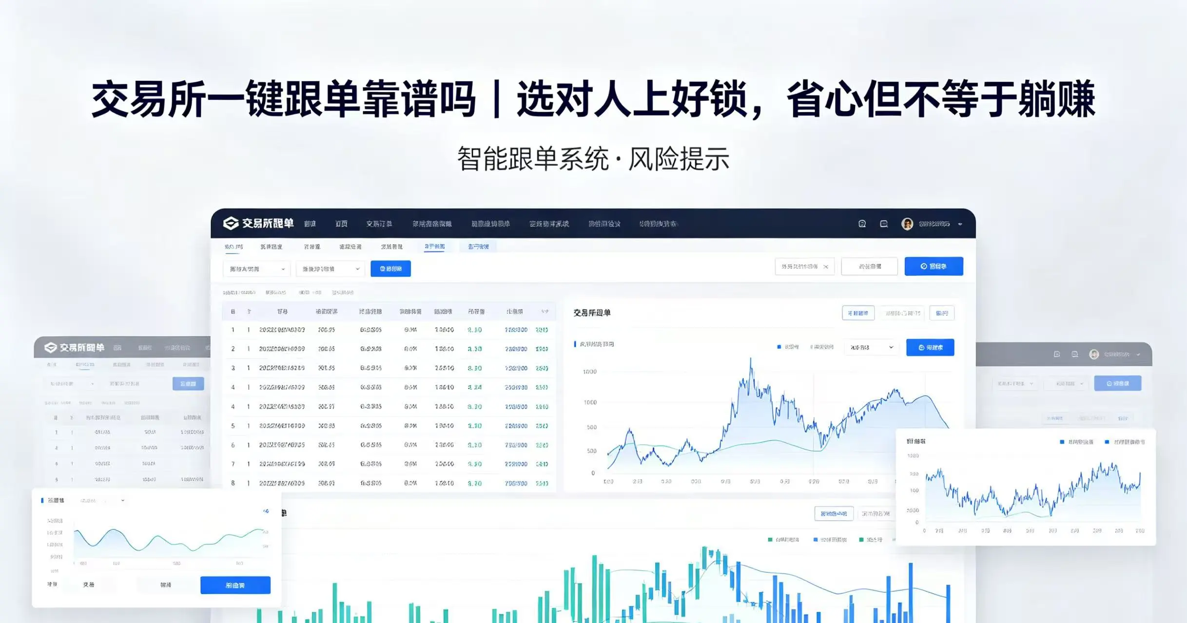 交易所一键跟单靠谱吗|选对人上好锁,省心但不等于躺赚