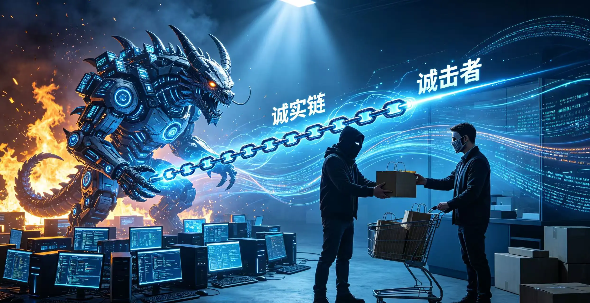 算力怪兽挖掘长链,进行 51% 双花攻击的示意图。 算力怪兽挖掘长链,进行 51% 双花攻击的示意图。