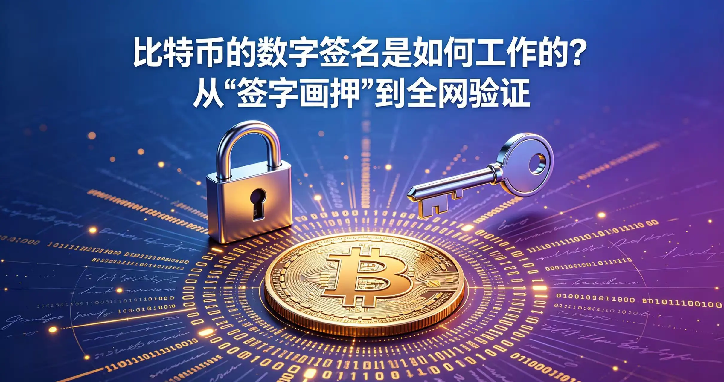 比特币的数字签名是如何工作的？从"签字画押"到全网验证