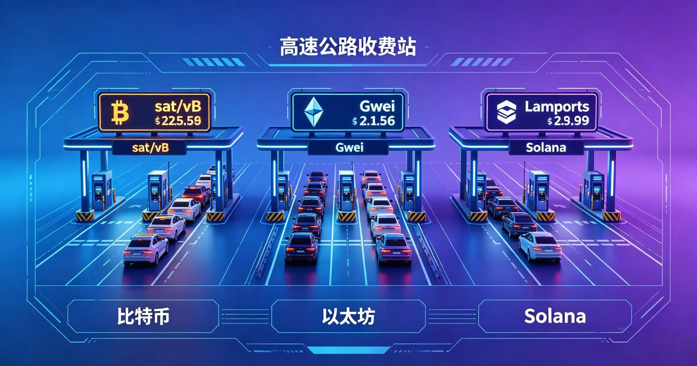 不同公链(如比特币、以太坊、Solana)在收费机制和费用上的差异。 不同公链(如比特币、以太坊、Solana)在收费机制和费用上的差异。