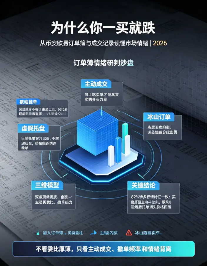 为什么你一买就跌？从交易所的订单簿与成交记录读懂市场情绪